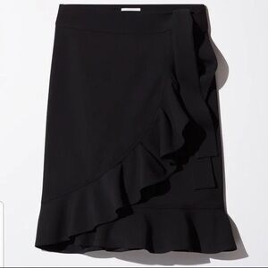 Aritzia Aigle Wrap Asymmetrical Ruffle Skirt